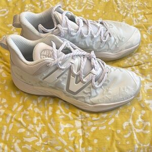 New Balance White Athletic Shoes with Supportive Midsole